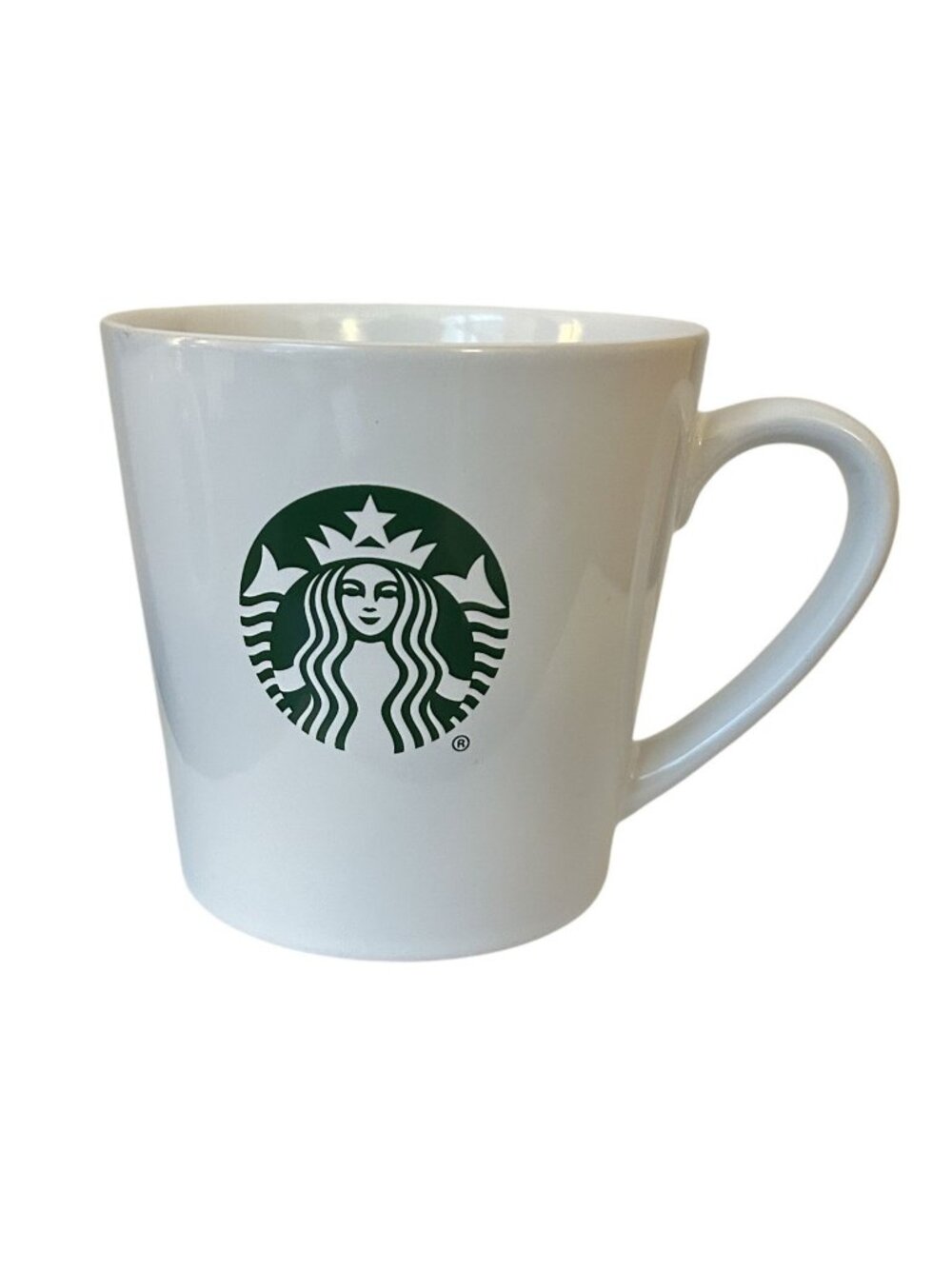 Starbucks 2017 Large 14.2oz Mug White Green Siren Mermaid Logo Coffee Mug